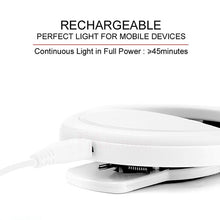Заредете изображение във визуализатора на галерията – Ring lamp for selfie white + USB to Micro USB cable
