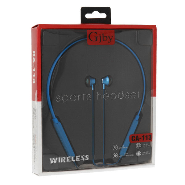GJBY headphones - SPORTS BLUETOOTH CA-113 Blue