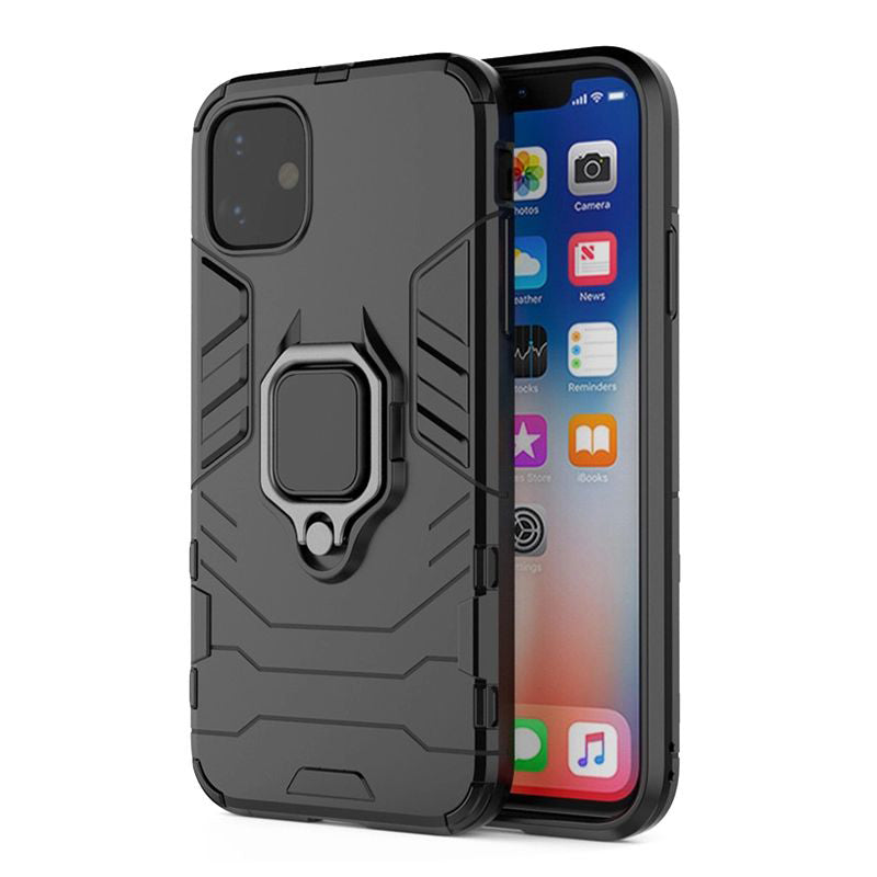 Ring Armor Case for Huawei P Smart S Black