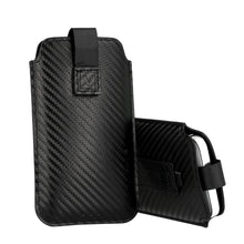 Заредете изображение във визуализатора на галерията – Vennus CARBON Case (Size 16) for Iphone 11 Pro/Samsung J3 2016/J5 2017/Xcover 4s  BLACK