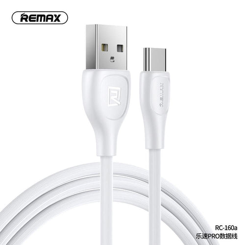 Remax cable usb - type c lesu pro 2,1a rc-160a white - TopMag