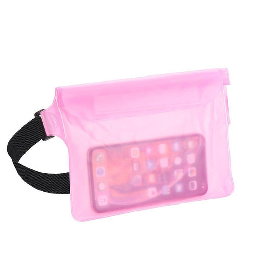 Водоустойчива торбичка за телефон - розово - TopMag