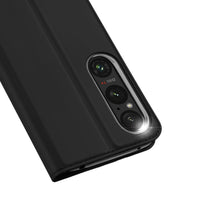 Заредете изображение във визуализатора на галерията – Dux Ducis Skin Pro case with flap and card slot for Sony Xperia 1VI - black
