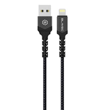 Заредете изображение във визуализатора на галерията – Blavec Cable Raptor braided - USB to Lightning - 2,4A 0,5 metres (CRA-UL24BG05) black-grey
