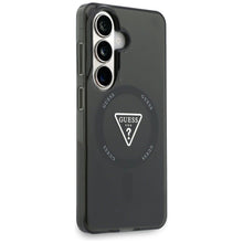 Заредете изображение във визуализатора на галерията – GUESS case for SAMSUNG S26 GUHMS26SHGTMLCGK (Magnetic IML Gradient Triangle) black
