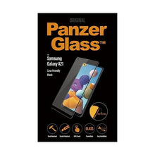 Заредете изображение във визуализатора на галерията – PanzerGlass E2E Regular tempered glass for Samsung Galaxy A21 - with black frame
