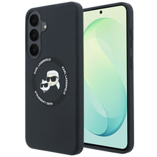 Заредете изображение във визуализатора на галерията – KARL LAGERFELD case for SAMSUNG S26 FE compatible with MagSafe (Karl&amp;Choupette Heads) black
