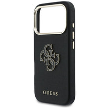 Заредете изображение във визуализатора на галерията – GUESS case for IPHONE 17 Pro GUHCP17L5PS4RGGK (PU FW Resin Logo) black
