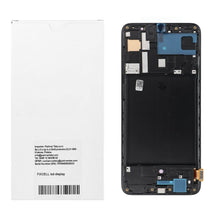 Заредете изображение във визуализатора на галерията – REWA lcd display for SAMSUNG A70 OLED black with frame
