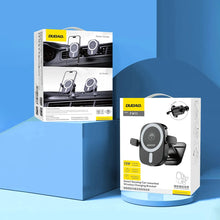 Заредете изображение във визуализатора на галерията – Dudao FW11 car phone holder with 15W inductive charger for air vent / cockpit - black

