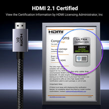 Заредете изображение във визуализатора на галерията – Ugreen HD171 cable with HDMI 2.1 8K connectors certified, 3 m long - gray
