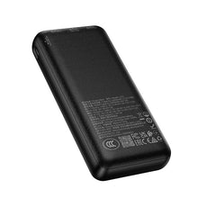 Заредете изображение във визуализатора на галерията – Powerbank Hoco 20000 mAh QC 22,5W+PD 20W LED J172A black
