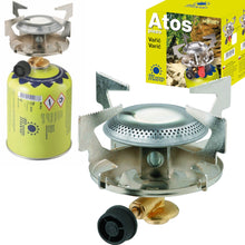 Заредете изображение във визуализатора на галерията – Gas tourist stove for gas cartridges with 7/16" thread ATOS 1.8kW
