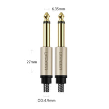 Заредете изображение във визуализатора на галерията – Ugreen AV128 10636 mono TS cable 6.35mm jack / 6.35mm jack 1m - gray
