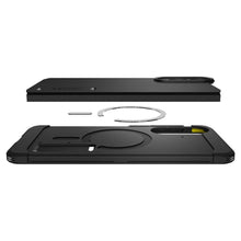 Заредете изображение във визуализатора на галерията – SPIGEN case TOUGH ARMOR compatible with MagSafe for SAMSUNG S25 Edge black
