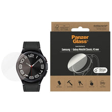 Заредете изображение във визуализатора на галерията – PanzerGlass Screen Protector antibacterial glass for Samsung Galaxy Watch 6 Classic 43 mm
