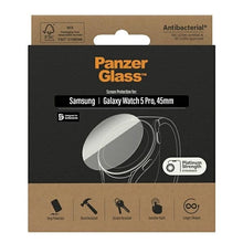 Заредете изображение във визуализатора на галерията – Antibacterial PanzerGlass Screen Protector for Samsung Galaxy Watch Classic 5 Pro 45 mm
