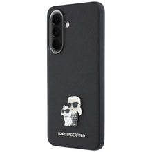 Заредете изображение във визуализатора на галерията – KARL LAGERFLED case for SAMSUNG A57 KLHCSA57PSAKCMPK (Saffiano W/ K&amp;C Metal Logo) black
