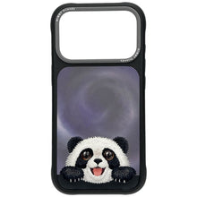 Заредете изображение във визуализатора на галерията – NIMMY case BIG EYED LYING GIANT PANDA compatible with MagSafe for IPHONE 18 Pro/17 Pro black
