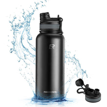 Заредете изображение във визуализатора на галерията – Rockbros 35210029001 bicycle thermal bottle for drinks 530 ml - black
