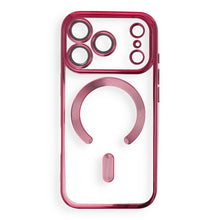 Заредете изображение във визуализатора на галерията – Case for iPhone 18 Pro / 17 Pro Electro Mag Cover compatible with MagSafe dark cherry
