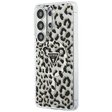 Заредете изображение във визуализатора на галерията – GUESS case for SAMSUNG S26 Ultra GUHMS26LHLEGTGLK (Magnetic IML Leopard Print Triangle) black
