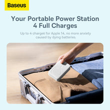 Заредете изображение във визуализатора на галерията – Baseus Magnetic Mini 20000 mAh 20W power bank - white + USB-C / USB-C cable
