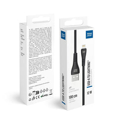 Кабел USB A към Lightning Blue Star 2A 12W 1 m PJ-DG5-A - черен