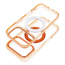 Заредете изображение във визуализатора на галерията – Case for iPhone 18 Pro Max / 17 Pro Max Frame Circle Stand compatible with MagSafe orange
