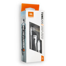 Заредете изображение във визуализатора на галерията – Wire earphones Jack 3,5 mm JBL T205 white
