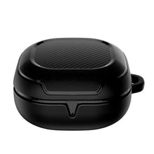 Заредете изображение във визуализатора на галерията – Tech-Protect Rough Carbon Case for Samsung Galaxy Buds FE / 2 Pro / 2 / Live / Pro - Black
