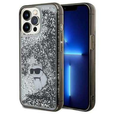 Оригинален гръб KARL LAGERFELD за IPHONE 13 Pro KLHCP13LLKCNSK (Liquid Glitter C) прозрачен