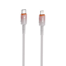Заредете изображение във визуализатора на галерията – FORCELL F-ENERGY C356 cable Type C to Lightning PD 3A 27W Gradient 1 m white
