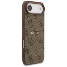 Заредете изображение във визуализатора на галерията – GUESS case for IPHONE 17 Air compatible with MagSafe GUHMP17MG4GFRW (PU 4G Ring Classic Logo) brown
