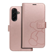 Заредете изображение във визуализатора на галерията – MEZZO Book case for SAMSUNG A36 5G teddy bear rose gold
