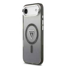 Заредете изображение във визуализатора на галерията – GUESS case for IPHONE 17 Air compatible with MagSafe GUHMP17MHGTMLCGK (IML Gradient W/ Triangle Logo) black
