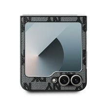 Заредете изображение във визуализатора на галерията – DKNY case for SAMSUNG Z Flip 6 DKHCZF6PCPTSSK (HC PU Chequered Pattern W/ Printed Stripes) black
