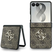 Заредете изображение във визуализатора на галерията – GUESS case for SAMSUNG GALAXY Z FLIP 8 (4G Big Logo) brown
