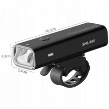 Заредете изображение във визуализатора на галерията – Rockbros 24310006001 front bicycle light 400 lm + micro USB cable - USB-A - black
