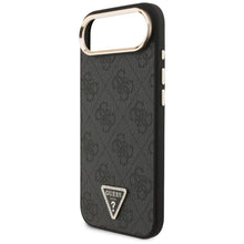 Заредете изображение във визуализатора на галерията – GUESS case for IPHONE 17 Air compatible with MagSafe GUHMP17MP4GTDGMK (4G PU W/ Triangle Logo) gold black

