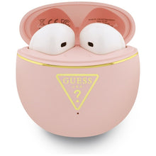 Заредете изображение във визуализатора на галерията – Wireless earphones Guess TWS GUTWSA15HETP (Small Round Script Print) pink
