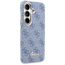 Заредете изображение във визуализатора на галерията – GUESS case for SAMSUNG S26 GUHMS26S5P4FWMSB (4G Script MagSafe) blue
