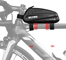 Заредете изображение във визуализатора на галерията – WILDMAN traveling bag for bike frame with zipper 1L EX black
