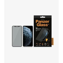 Заредете изображение във визуализатора на галерията – PanzerGlass E2E Super+ privacy tempered glass for iPhone X / XS / 11 Pro - with black frame
