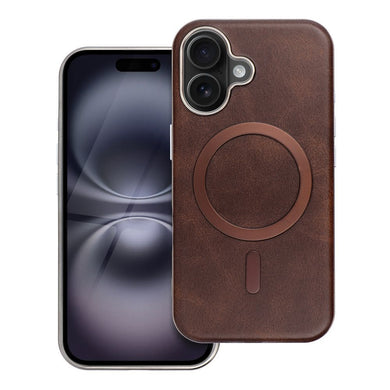 GENTLEMAN MAG COVER Case compatible with MagSafe for IPHONE 17 brown