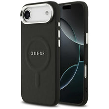 Заредете изображение във визуализатора на галерията – GUESS case for IPHONE 17 Air compatible with MagSafe GUHMP17MPSAREGSK (PU W/ Classic Logo) black
