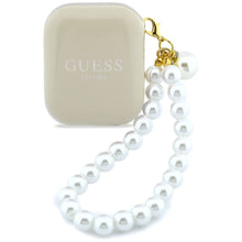 Заредете изображение във визуализатора на галерията – Wireless earphone GUESS TWS Pearl Strap GUE005326 beige
