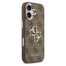 Заредете изображение във визуализатора на галерията – GUESS case for IPHONE 17 GUHCP17S4GMGCBR (PU W/ Big 4G Classic Logo) gold brown
