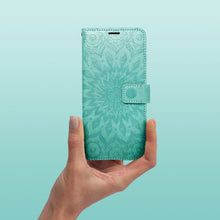 Заредете изображение във визуализатора на галерията – Flip case for Samsung S26 FE Mezzo Book mandala green
