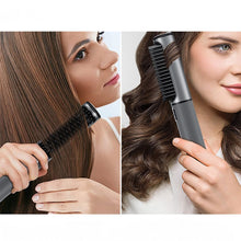 Заредете изображение във визуализатора на галерията – Straight - curling hair style 2in1 Hoco DAR34 gray
